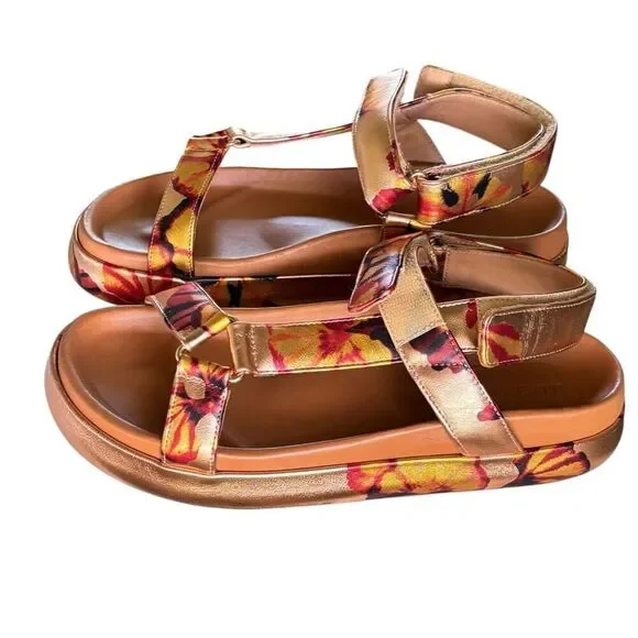 ULLA JOHNSON Astra Sandal in Rose Gold Leather New With Box Size 37